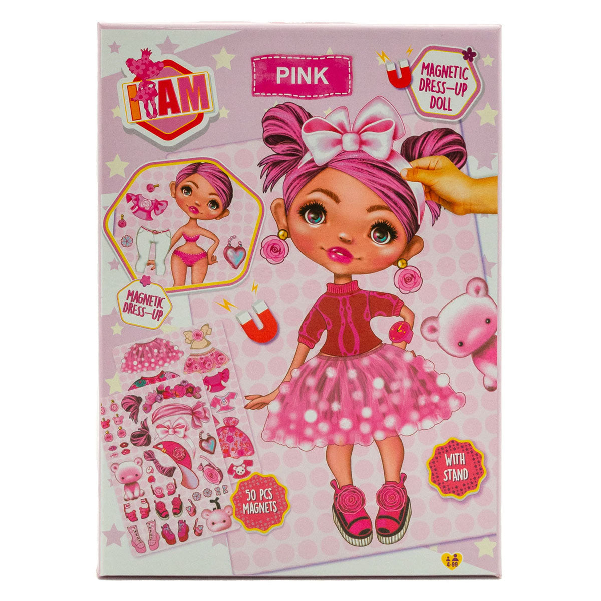 Canenco poupée à habiller je suis magnétique rose