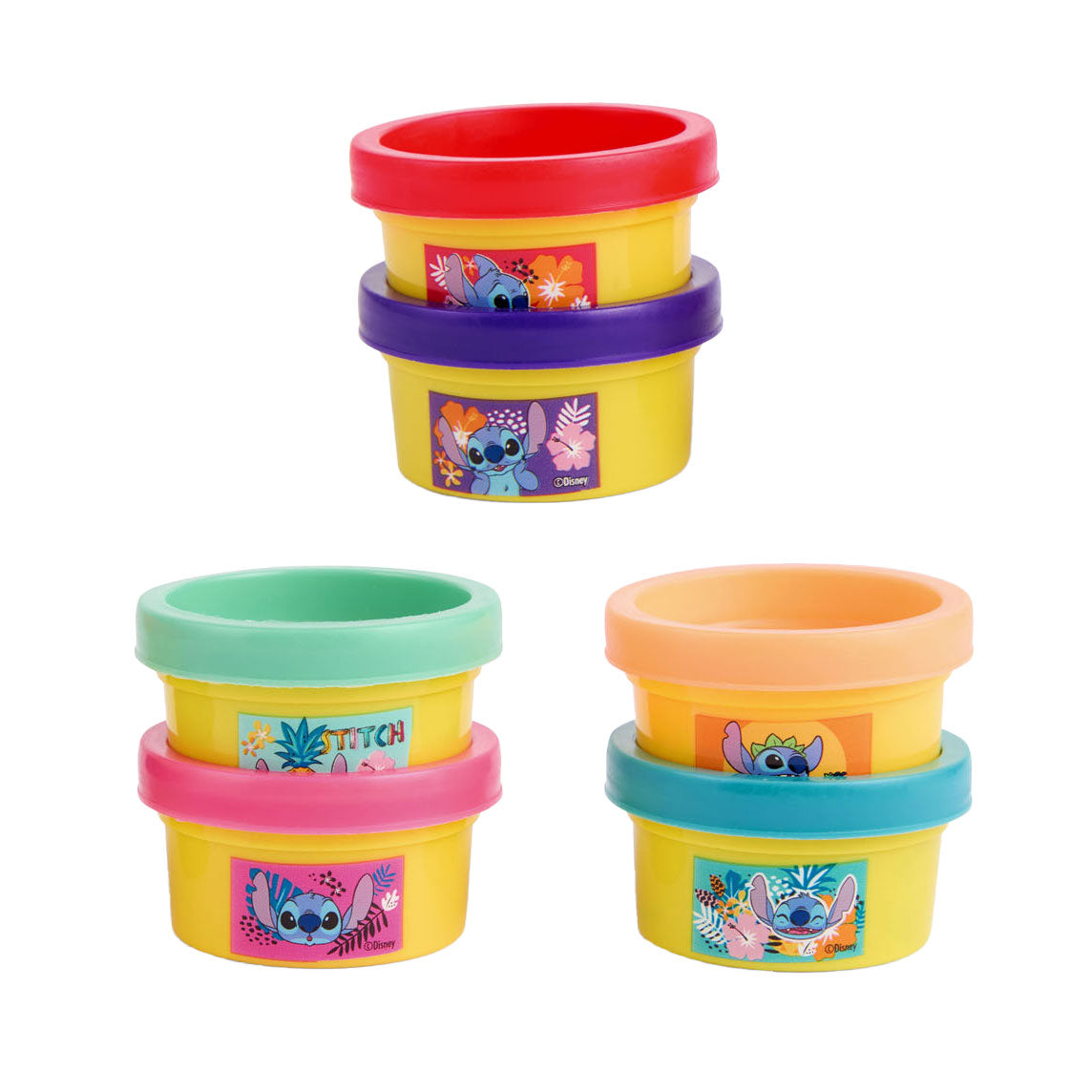 Pack de fête Canenco Stitch Clay Set, 6 pièces.