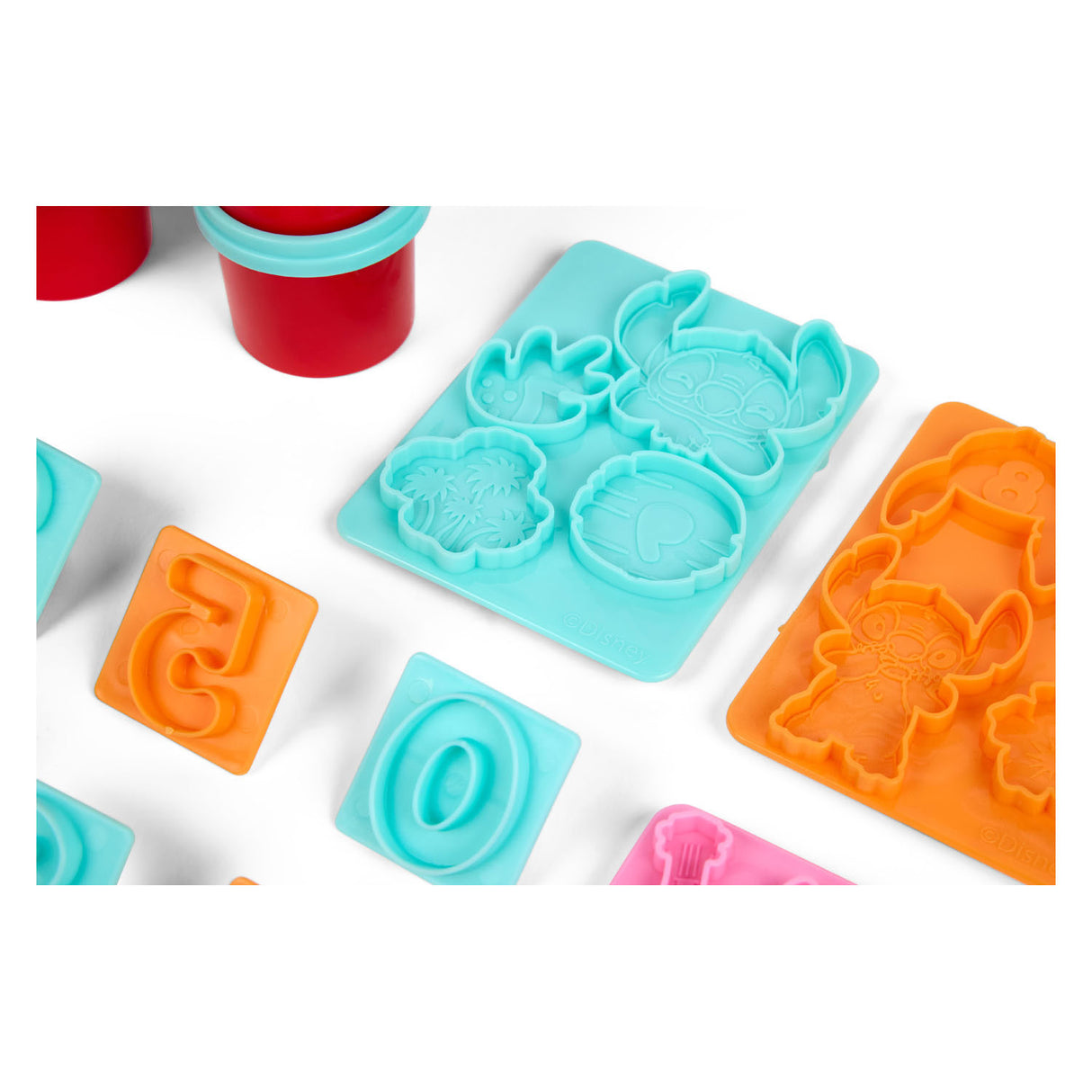 Set d'argile au point Canenco avec chiffres - 6 pots en argile