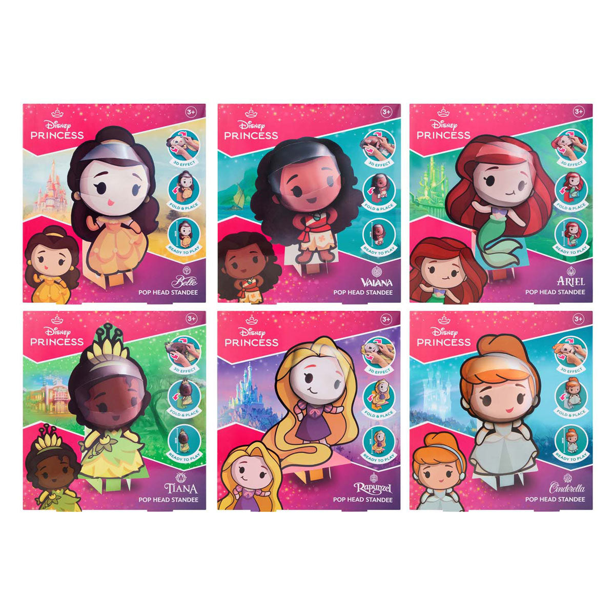 Canenco pliez votre propre figurine 3D princesse Disney en carton