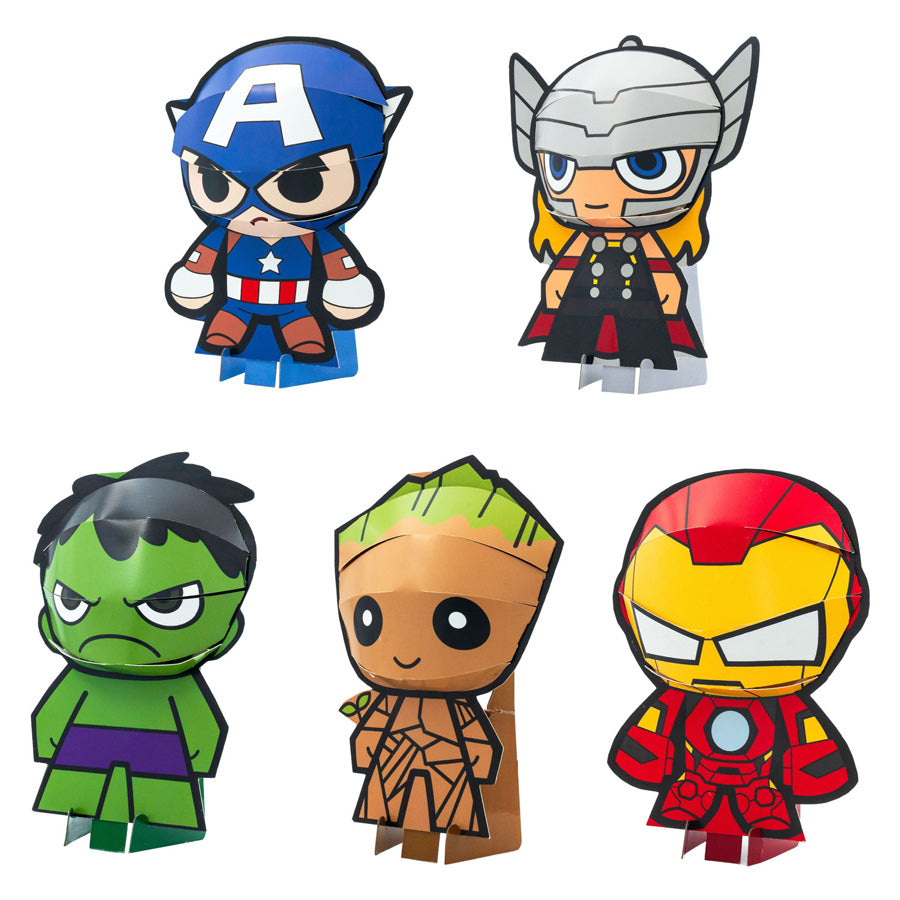 Canenco pliez votre propre figurine 3D Marvel en carton