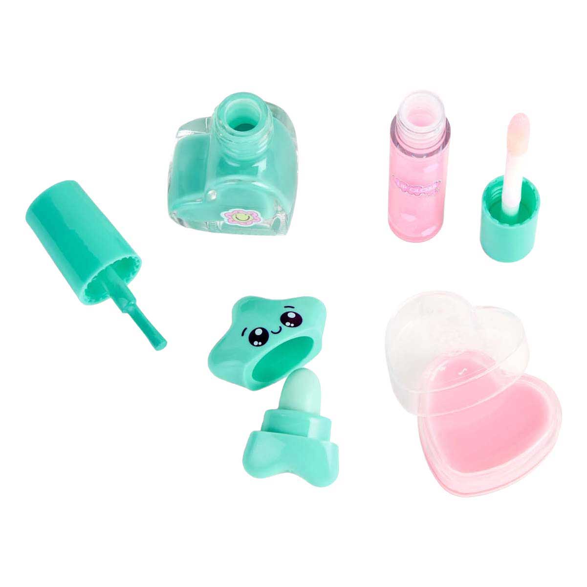 Canenco crée-le ! set de maquillage de beauté dans un sac à dos moelleux love purple