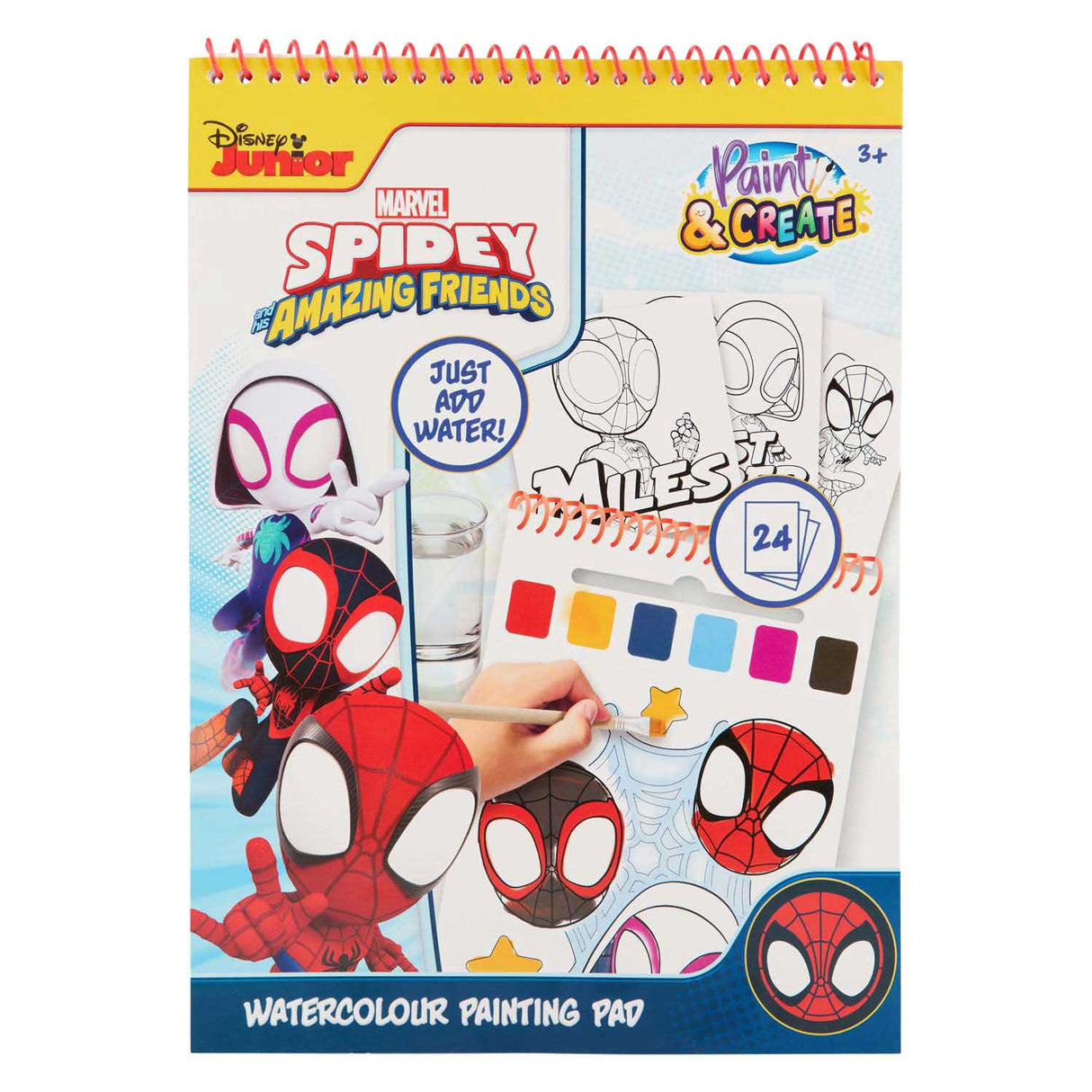 Livre de peinture à l'eau Canenco Spidey | 6 pièces