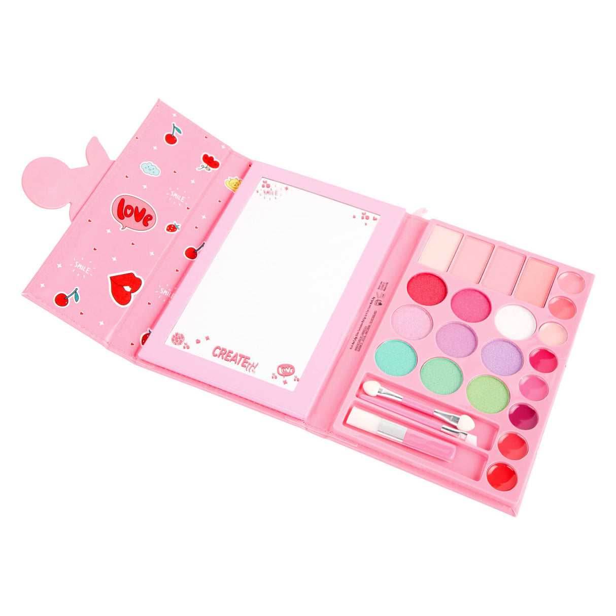 Créez-le ! livre de maquillage fermeture magnétique cerise | 6 pièces