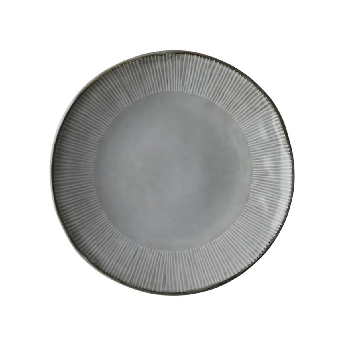 Assiette bio rose hollandaise 21,5cm gris 4 pcs