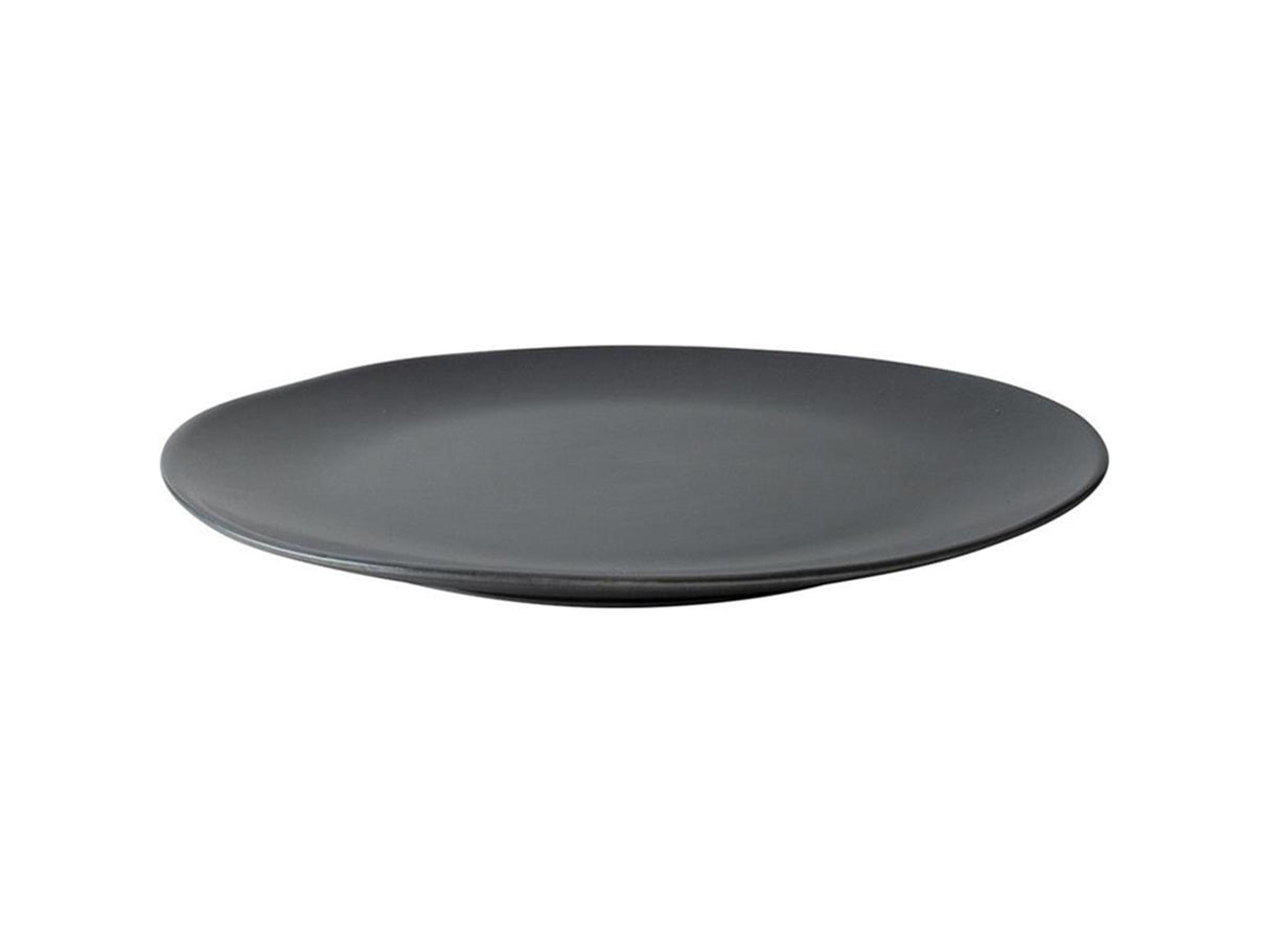 Assiette plate en velours rose hollandaise ø26,5cm noir mat 4 pcs