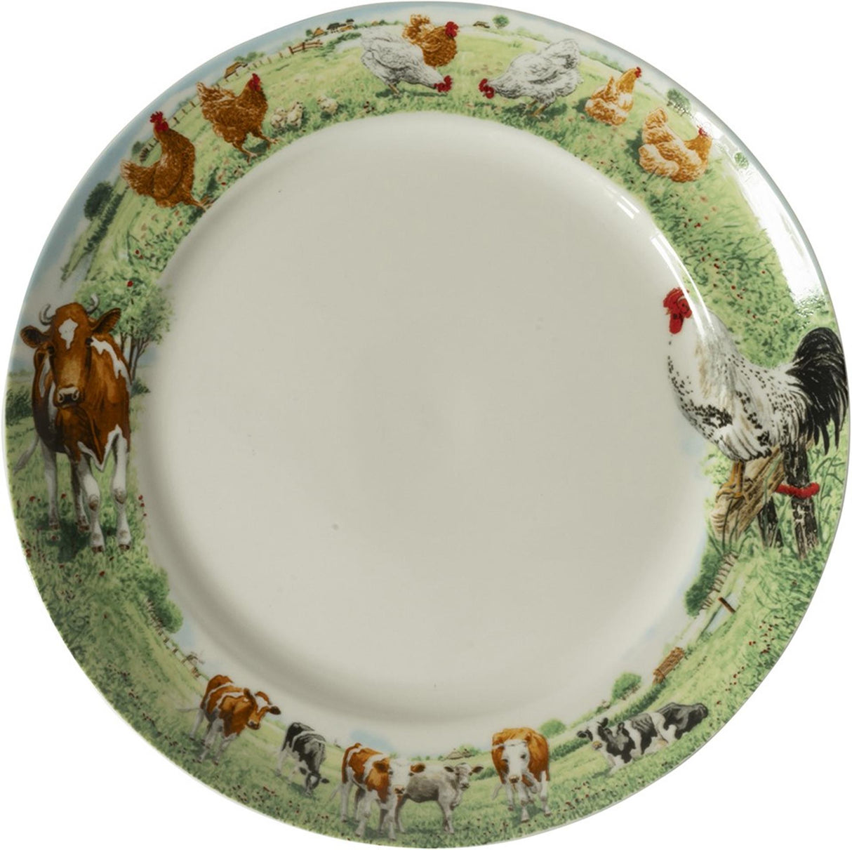 Wiebe van der Zee Assiette de ferme Wiebe poulet vache ø25cm 6 pcs