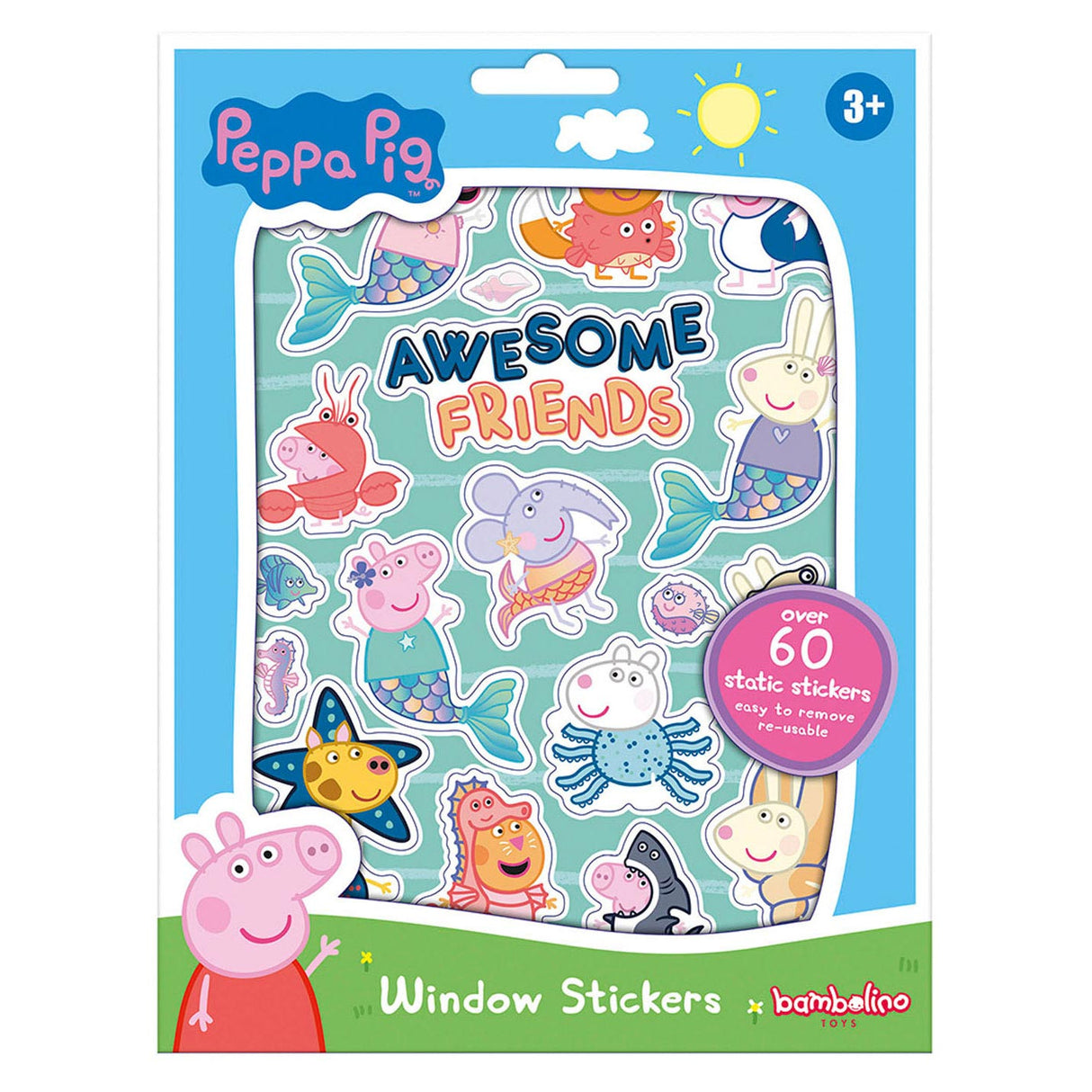 Autocollants de fenêtre de porc peppa