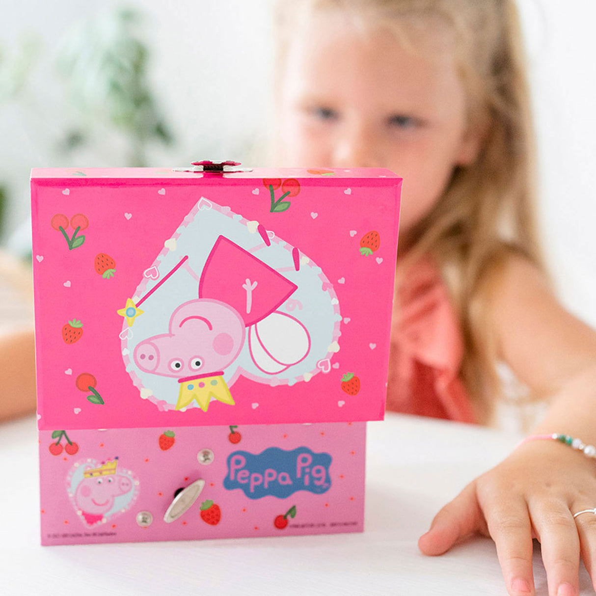 Boîte à bijoux Bambolino Peppa Pig, boîte à bijoux, boîte à musique - avec ballerine Peppa rotative et miroir - jouets pour tout-petits et enfants d'âge préscolaire à partir de 3 ans - astuce cadeau