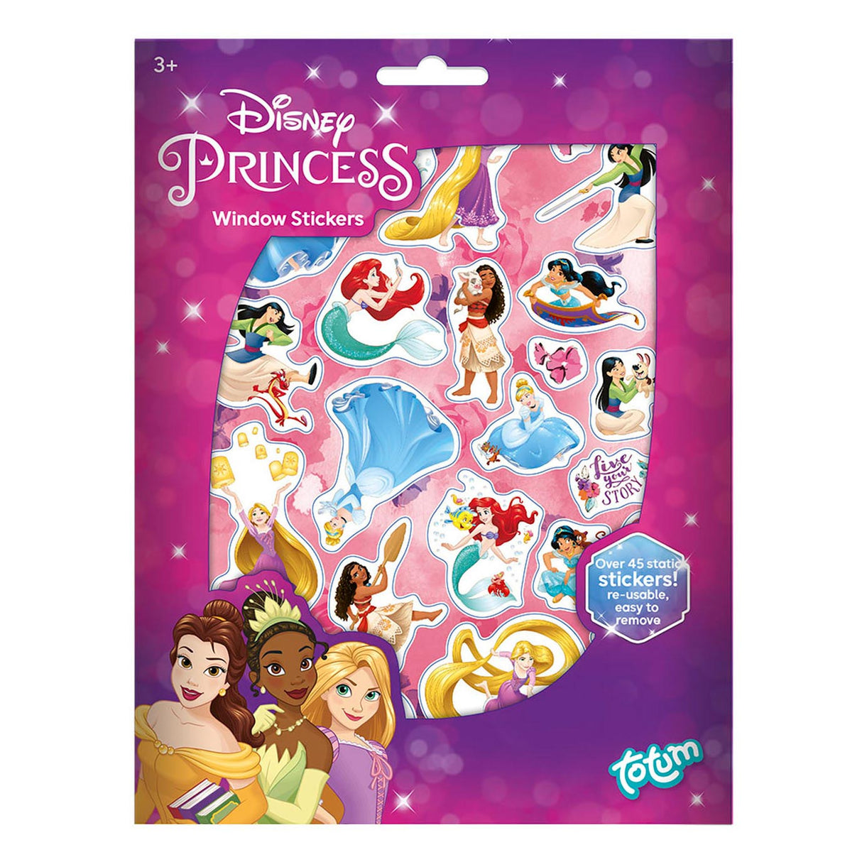 Totum princesse disney - autocollants pour vitres