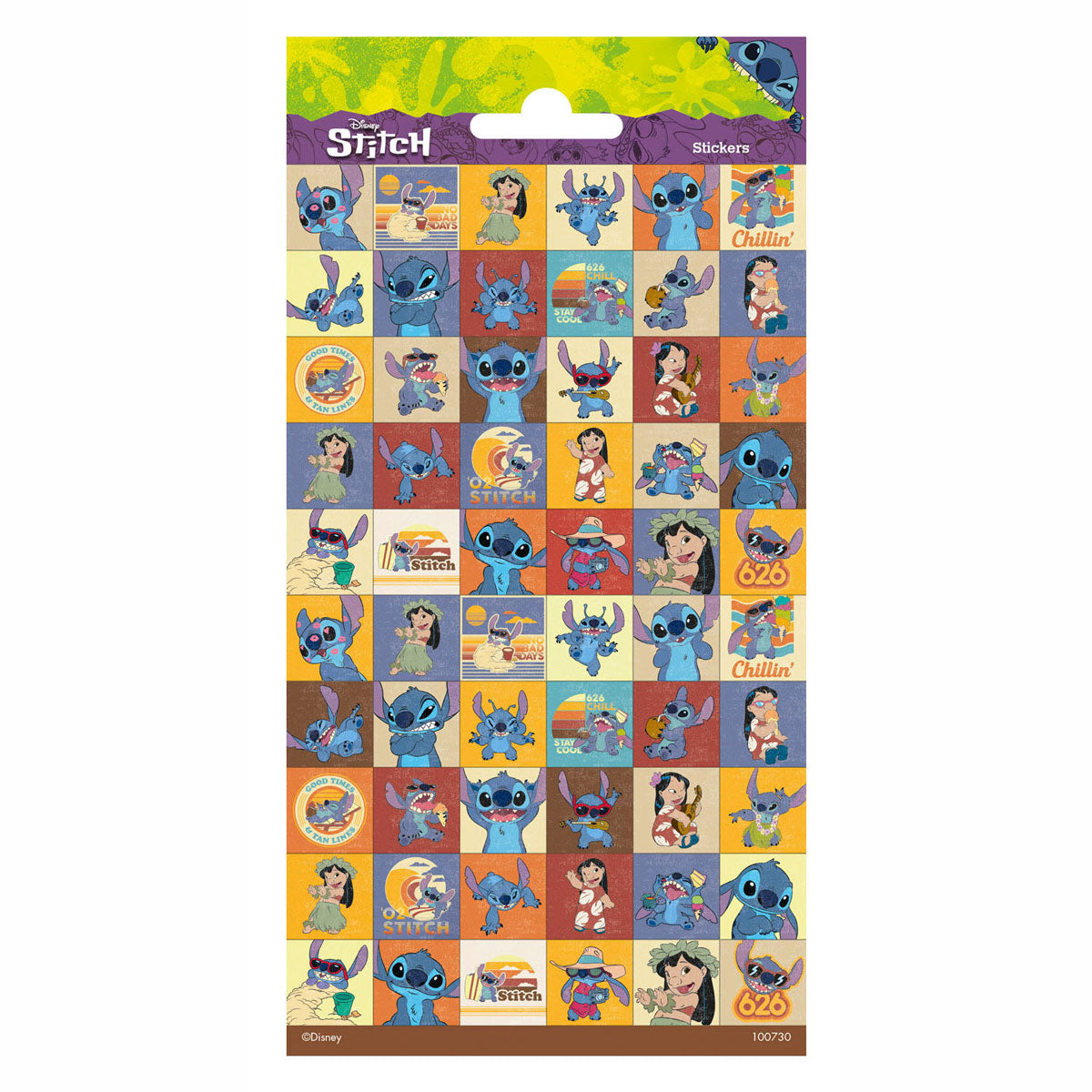 Feuille d'autocollants Totum Disney Stitch