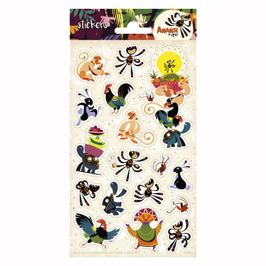 Feuille d'autocollants Totum Anansi l'araignée