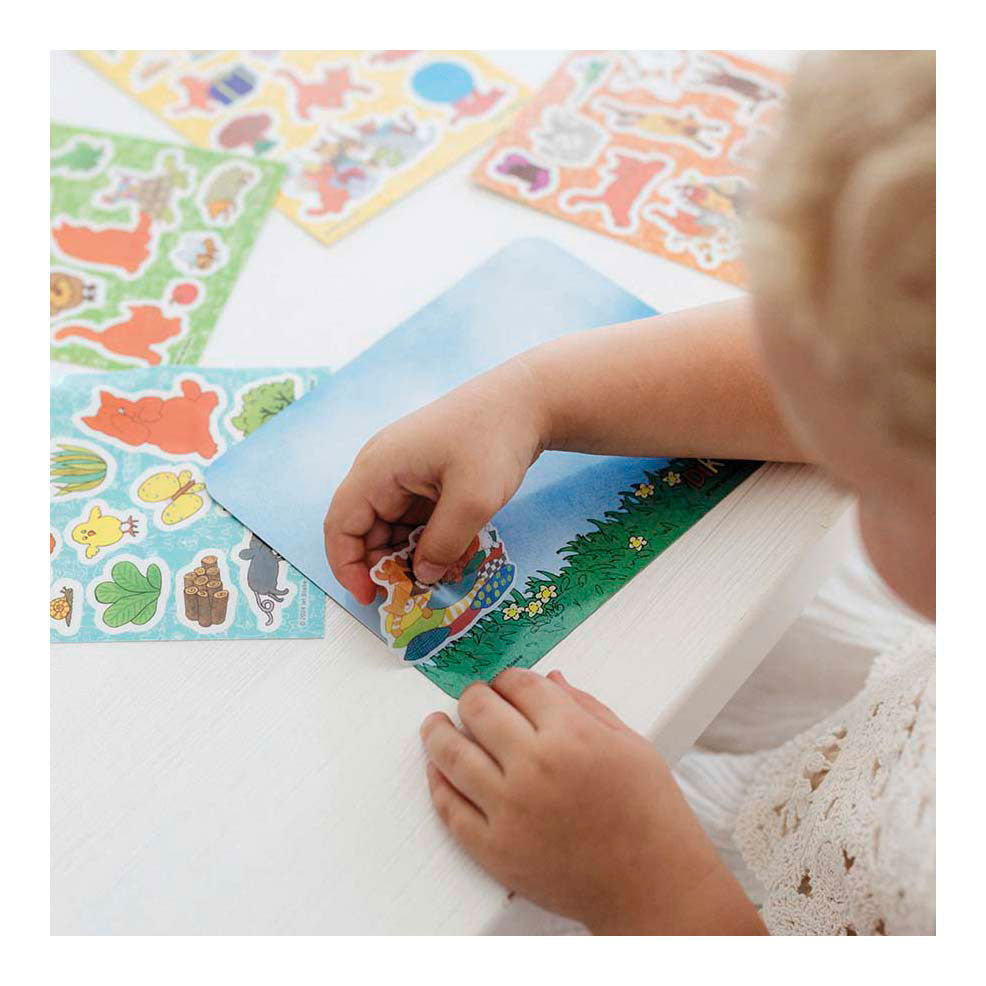 Bambolino jouets dikkie dik autocollants de fenêtre, 45 pcs.