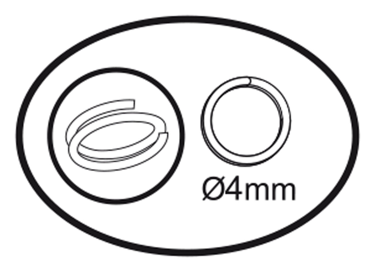 Darice vaessen creative • anneaux simples 4mm 360pcs argent