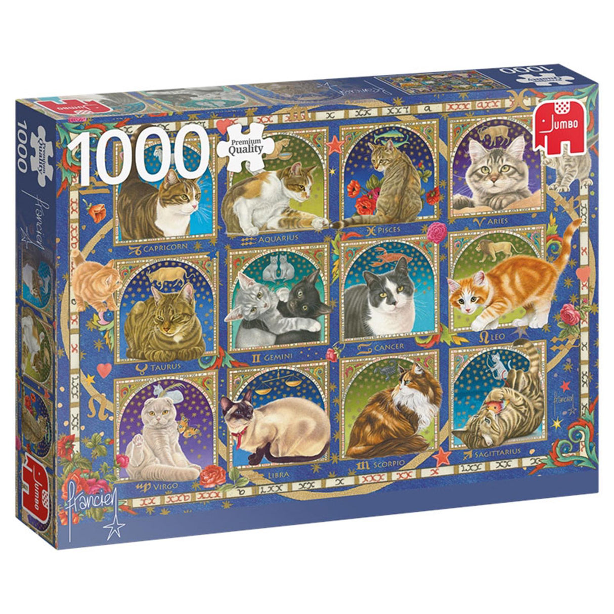 Puzzle Jumbo horoscope - chats 1000pcs