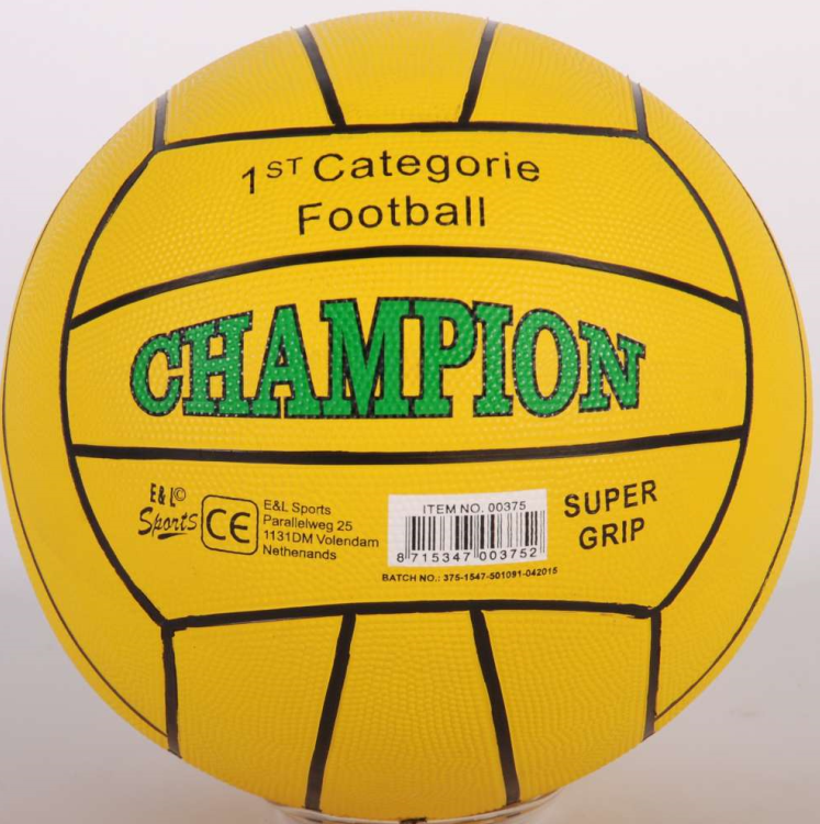 Caoutchouc de football de rue E l sports - champion jaune