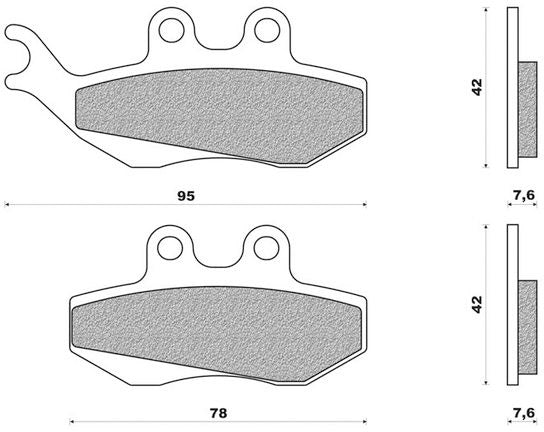 NOUVEAU BLOCK DE FREIN SET FD0281 TRIGRATION GÉNÉRIQUE TOXIQUE POUR