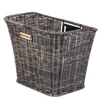 Basil Bremen Rattan Look FM – panier à vélo – avant - marron foncé