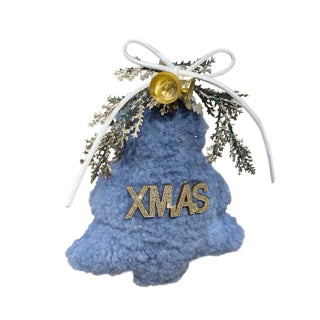 Décoration de Noël à suspendre 12cm bleu 3 assortis | 6 pièces