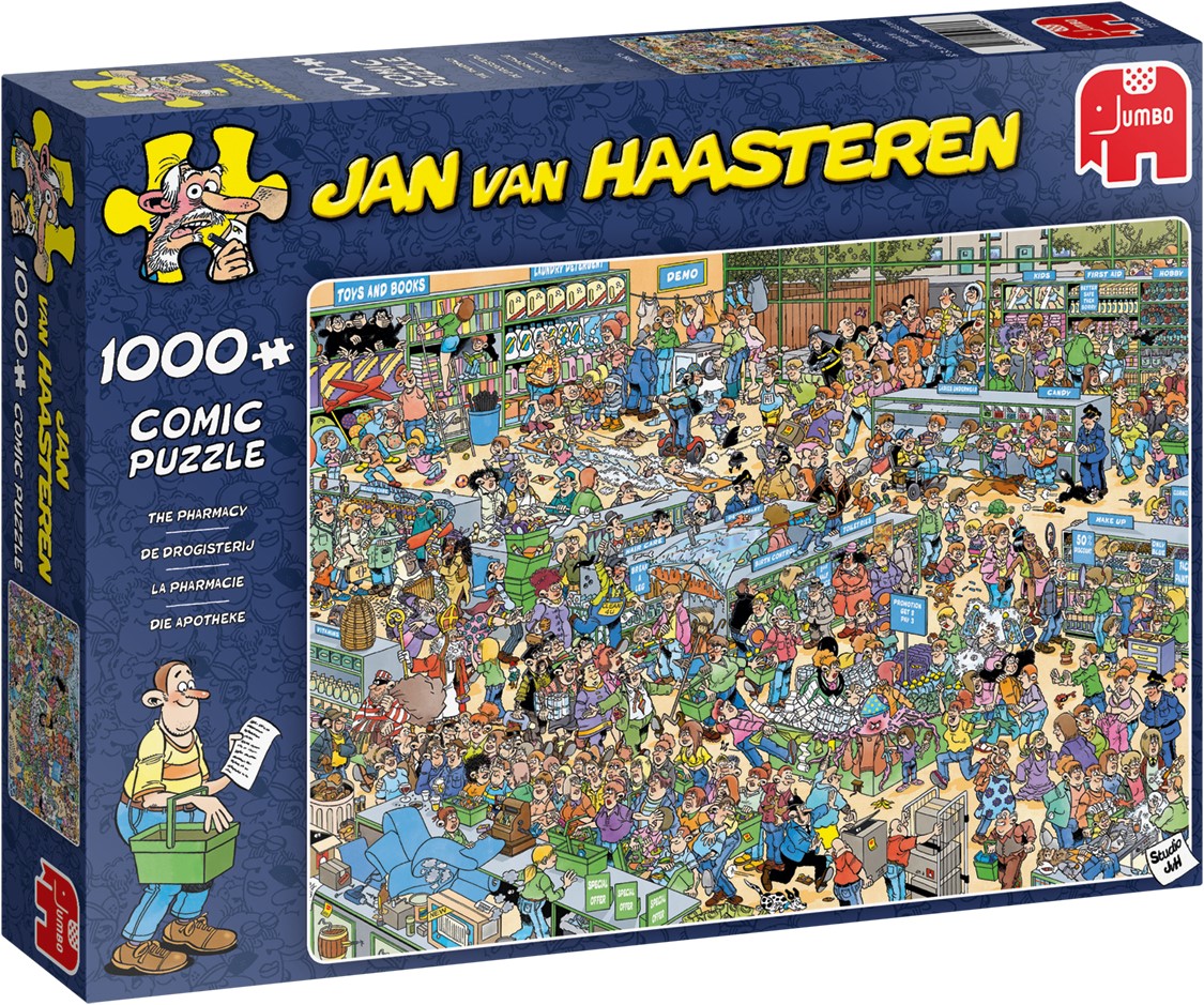 Puzzle Jumbo - Jan van Haasteren la pharmacie - 1000 pièces