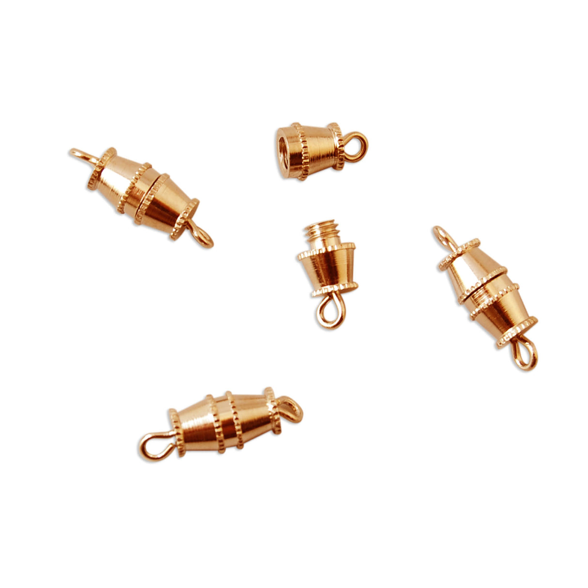 Vaessen creative • fermeture barillet 10mm 4pcs or