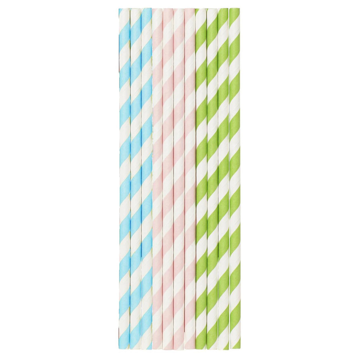 Duni pailles en papier pastels 20cm 25pcs