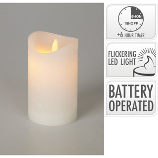 Bougie LED sans feu flamme mobile 75x125