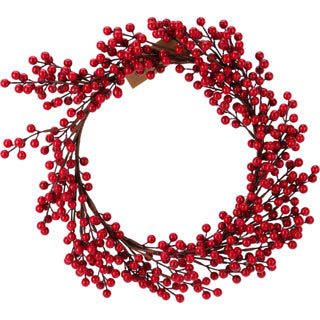 Couronne de Noël sans feu aux fruits rouges