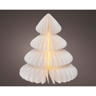 Kaemingk micro led arbre papier stable intérieur fsc mix 100% dia24cm x h.28cm | 2 pièces