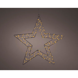 Kaemingk micro étoile led métal stable extérieur dia58cm x l.1cm x l.58cm x h.58cm