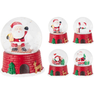 Boule d'eau 65mm Père Noël 4ass