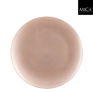Edelman mila assiette décorative plastique recyclé champagne h2xd33cm | 4 pièces