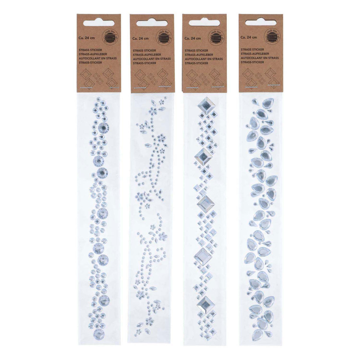 Guirlande d'autocollants strass