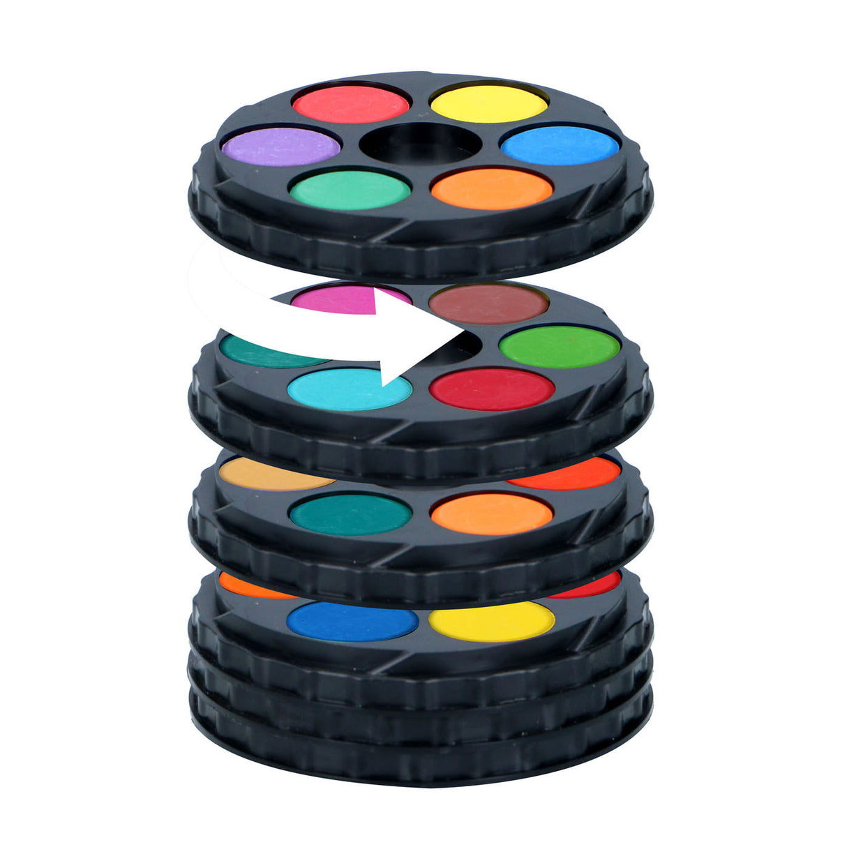 Set d'aquarelle rond, 36 pcs.