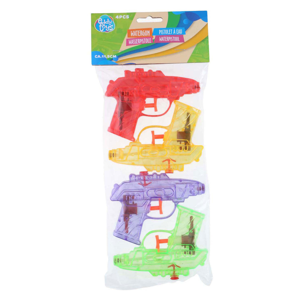 Pistolets à eau Edco 11,5 cm, 4 pcs.