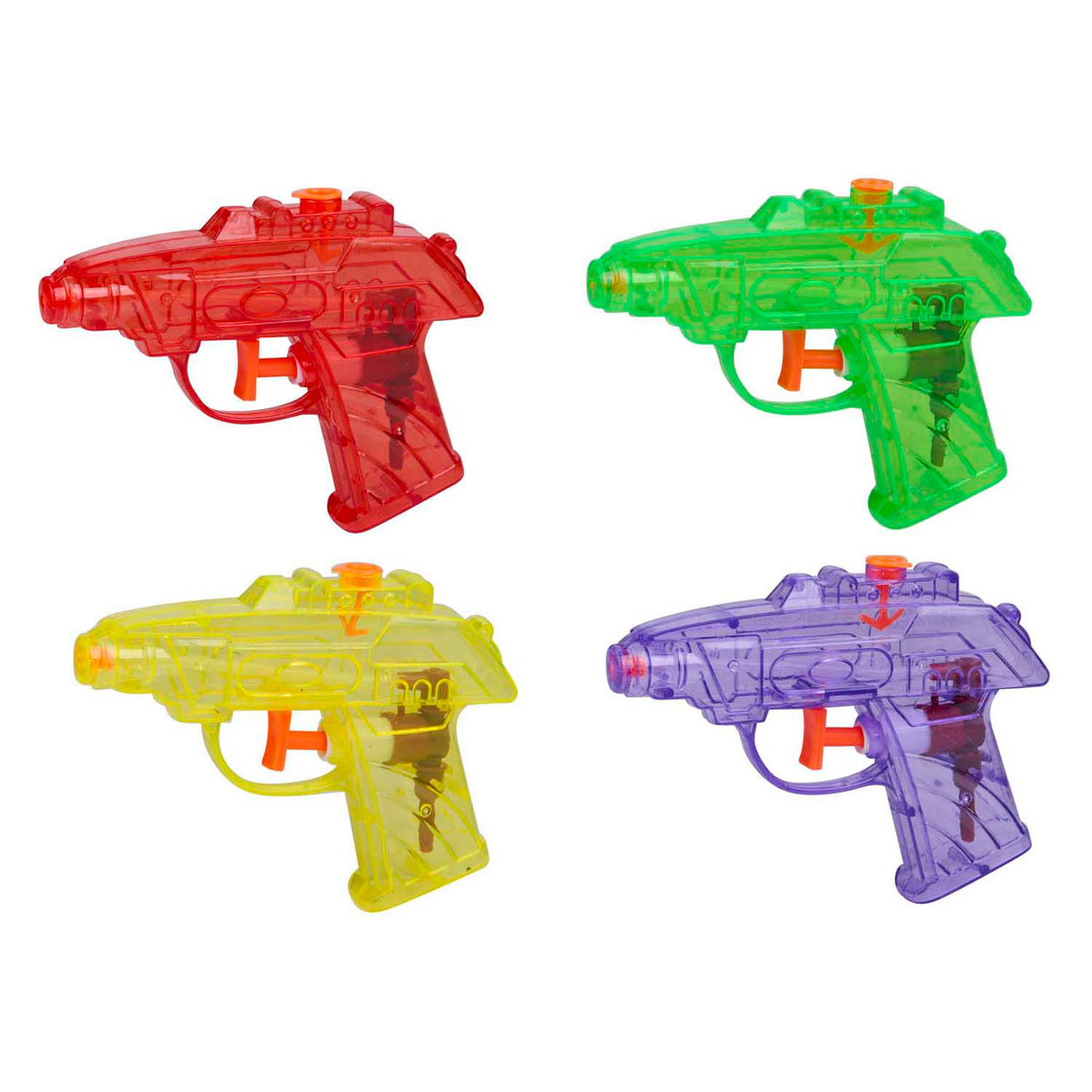 Pistolets à eau Edco 11,5 cm, 4 pcs.