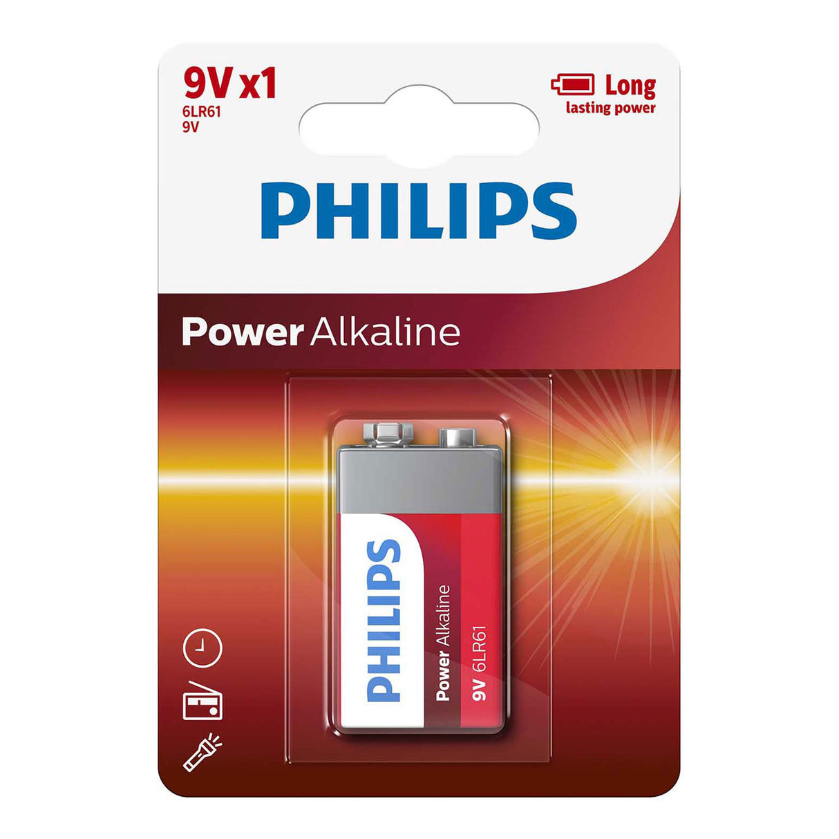 Philips batterie powerlife batterie powerlife 6f22 e-block 1 sous blister
