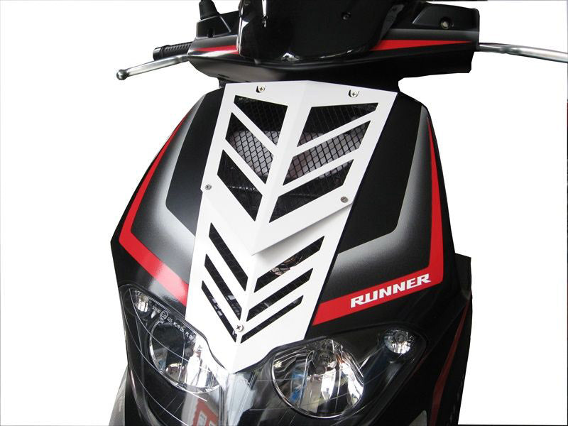 OpticParts DF pré -frontooster gilera coureur SP nouveau modèle aluminium blanc