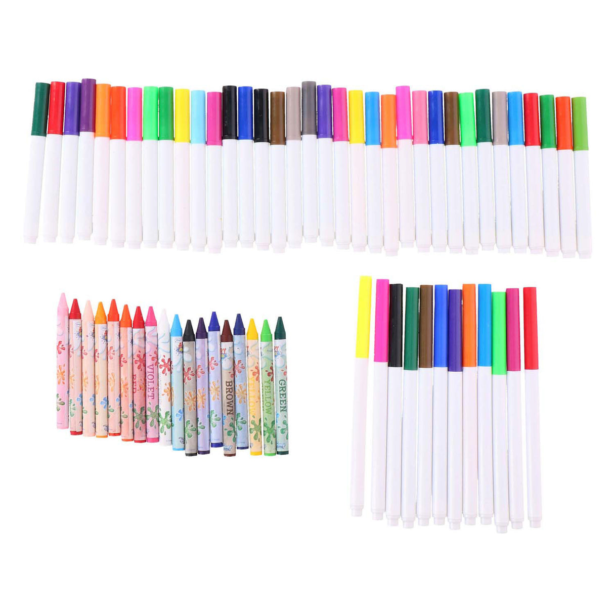 Paquet de fournitures d'artisanat, 65 pièces.