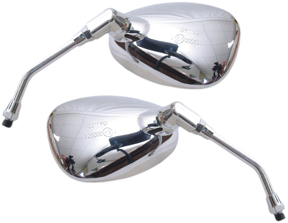 Miroir Edge Set China Scooter Grand Retro Chrome