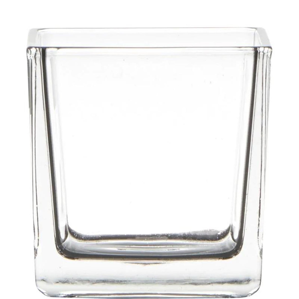 Vase cube en verre hachette 8x8x8cm