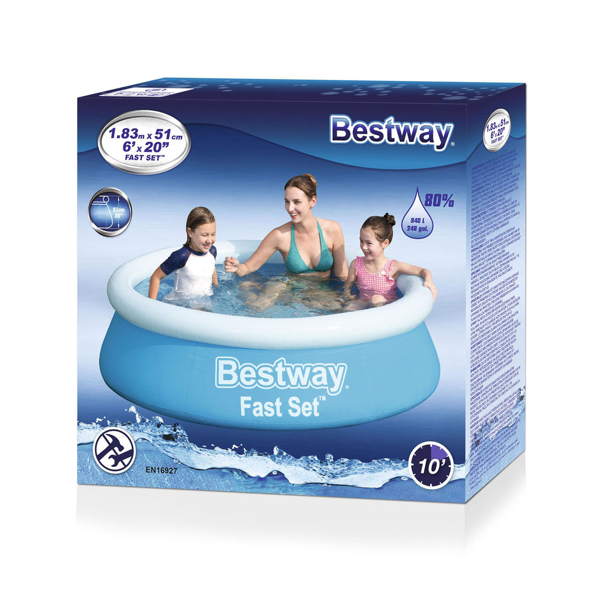 Piscine Bestway rapide, 183x51cm