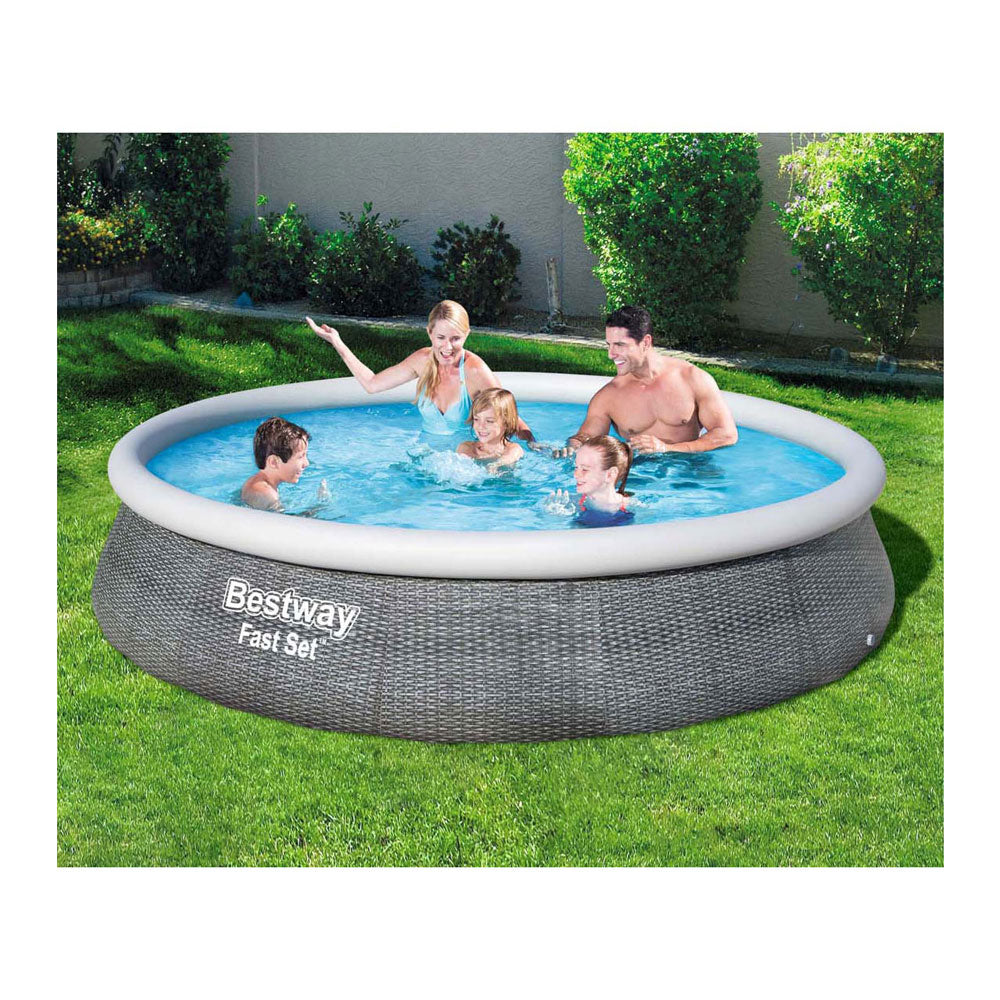 Bestway Piscine Fast Set autour de Rattan, 396 cm