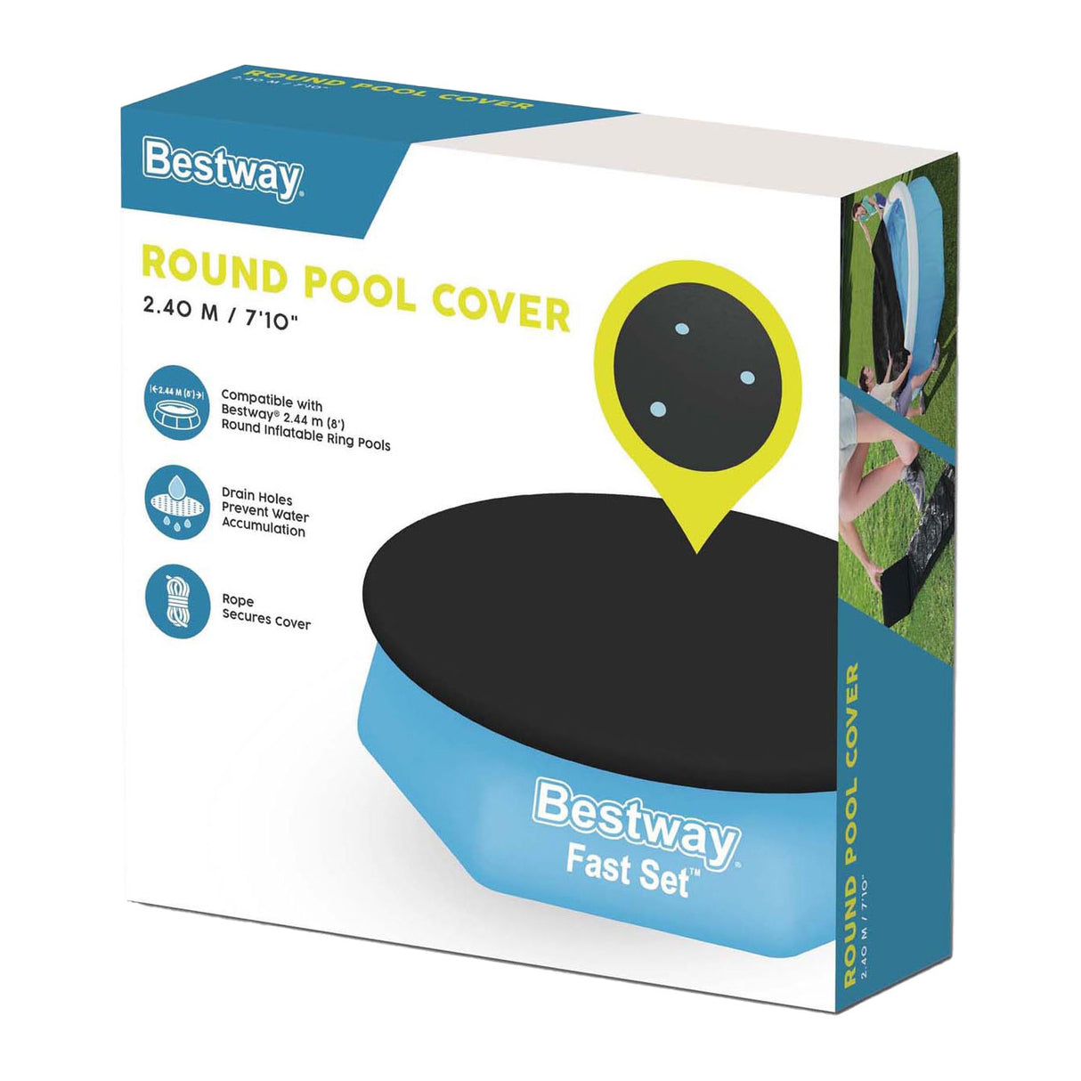 Bâche Bestway ronde, 244 cm