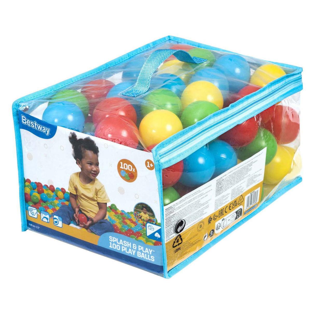 Bestway speelballen splash play, 100st.