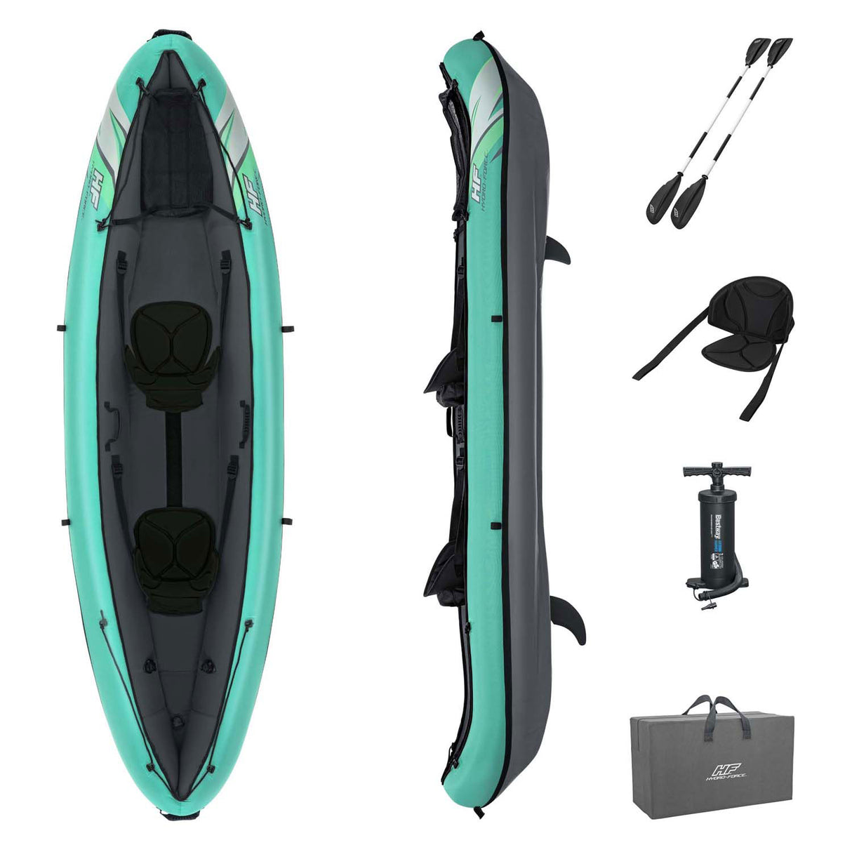 Ensemble gonflable Bestway Hydro Force Kayak Ventura Elite X2