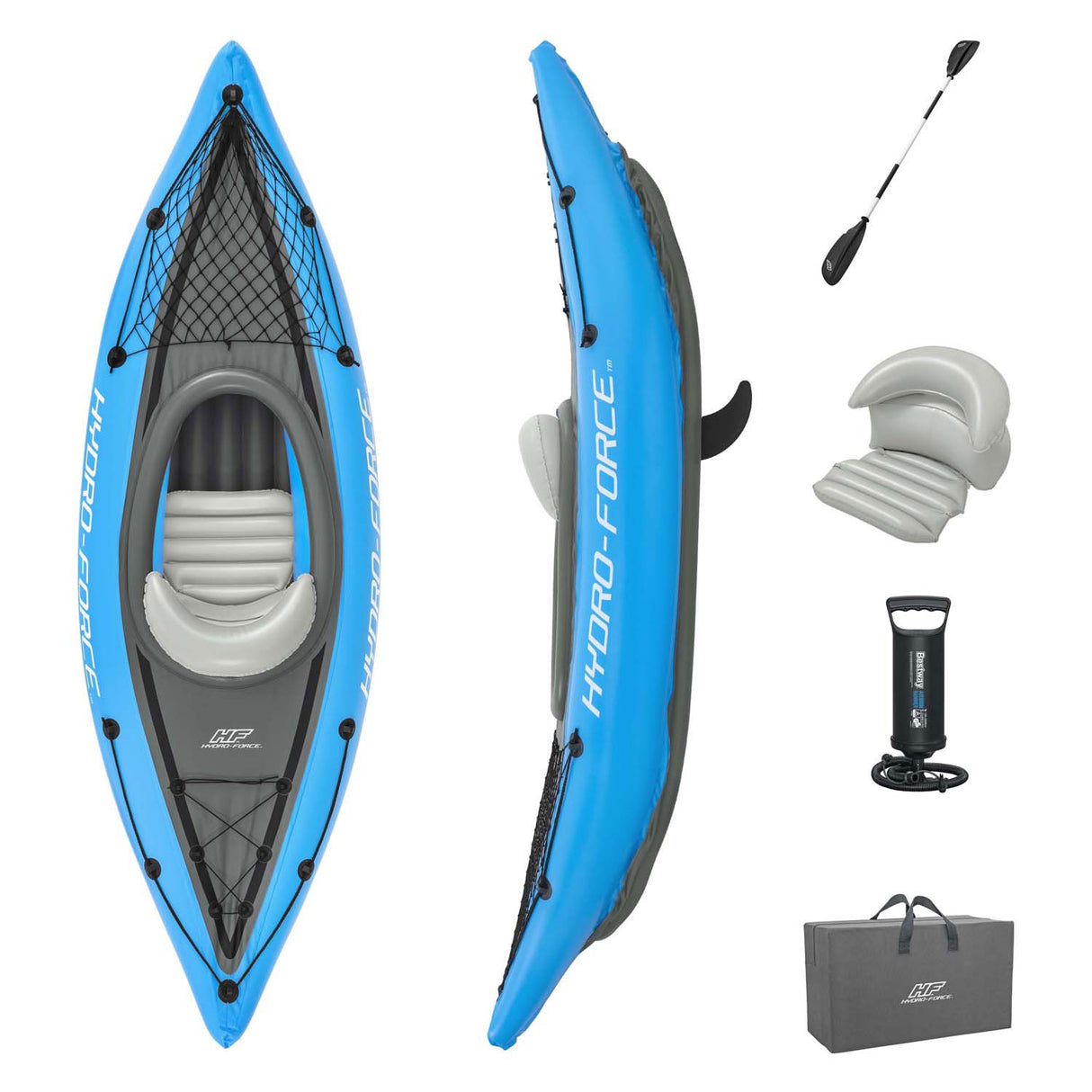 Bestway hydro force kayak cove champion x1 ensemble gonflable