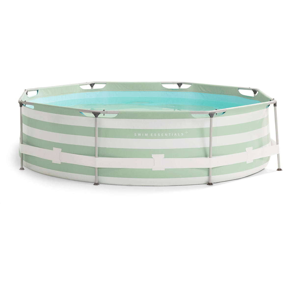 Essences | piscine hors sol vert blanc ronde 305x76 cm