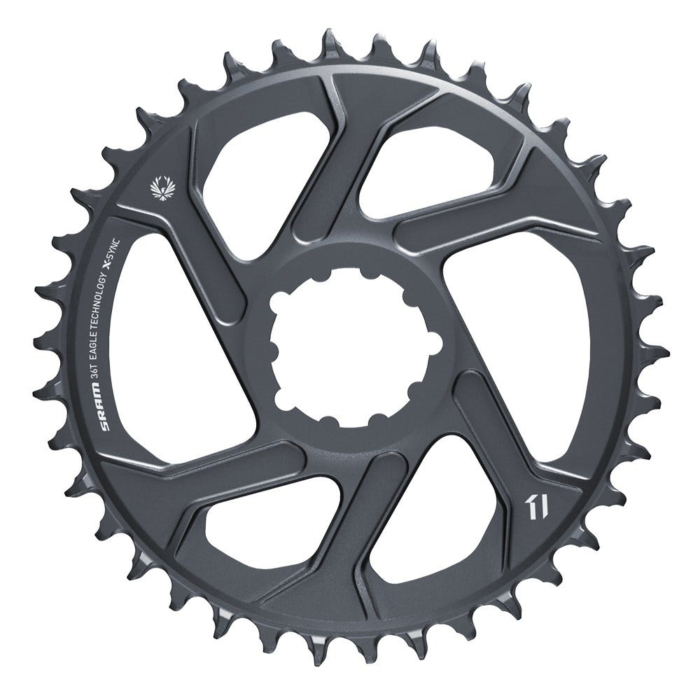 Plateau Sram x-sync2 sl plateau x-sync2 sl 36t. aluminium gris lunaire