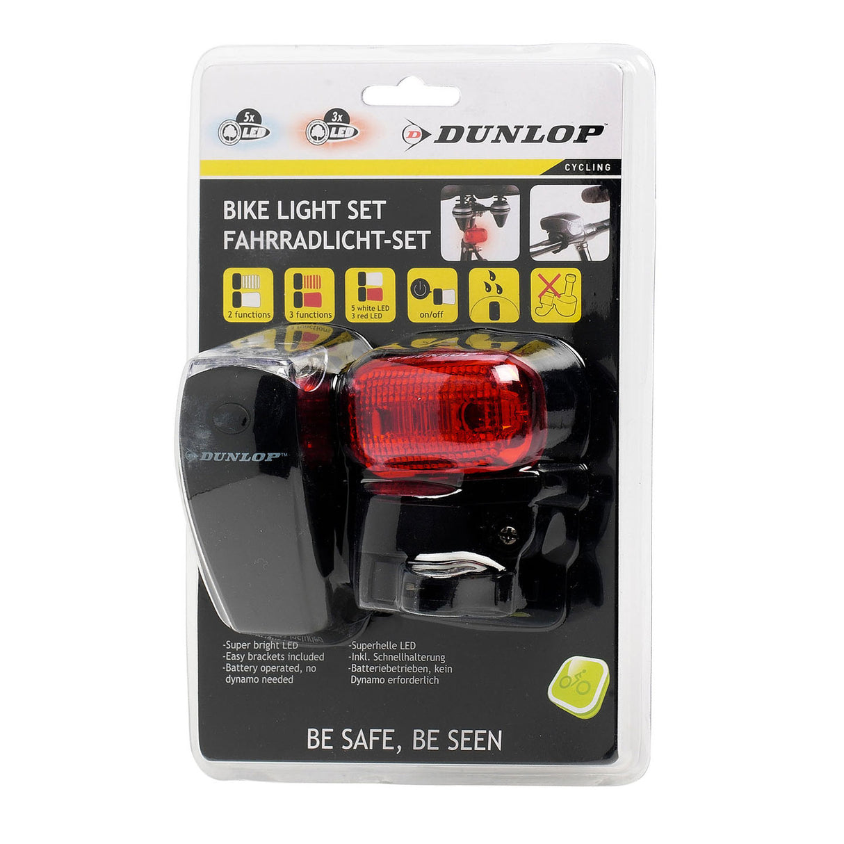Ensemble de lampe à vélo, 2dlg.